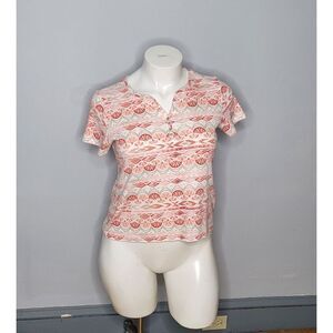 Karen Scott Short Sleeve Shirt Size Large